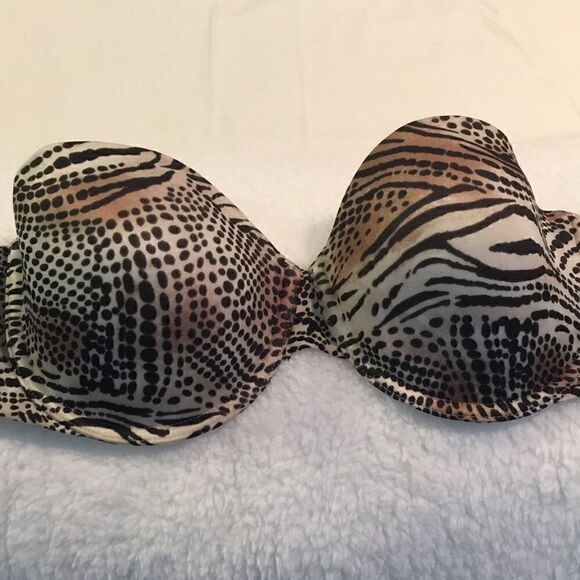 Victoria’s Secret strapless bio fit multiway animal print bra 34 D - Picture 5 of 5